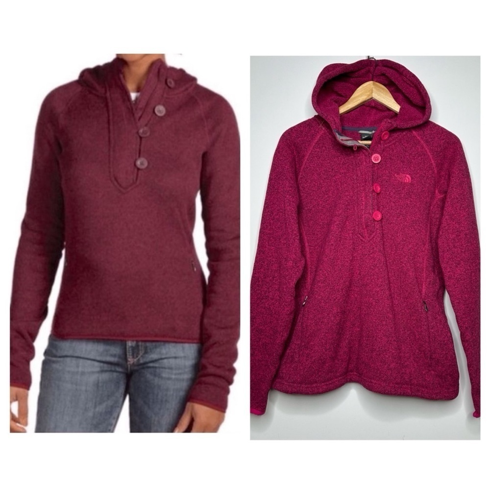 The North Face women's crescent sunshine fleece hoodie XL